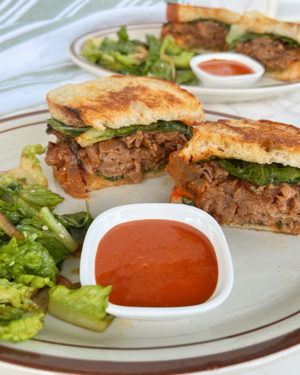 Juicy Korean Beef Bulgogi Sandwich